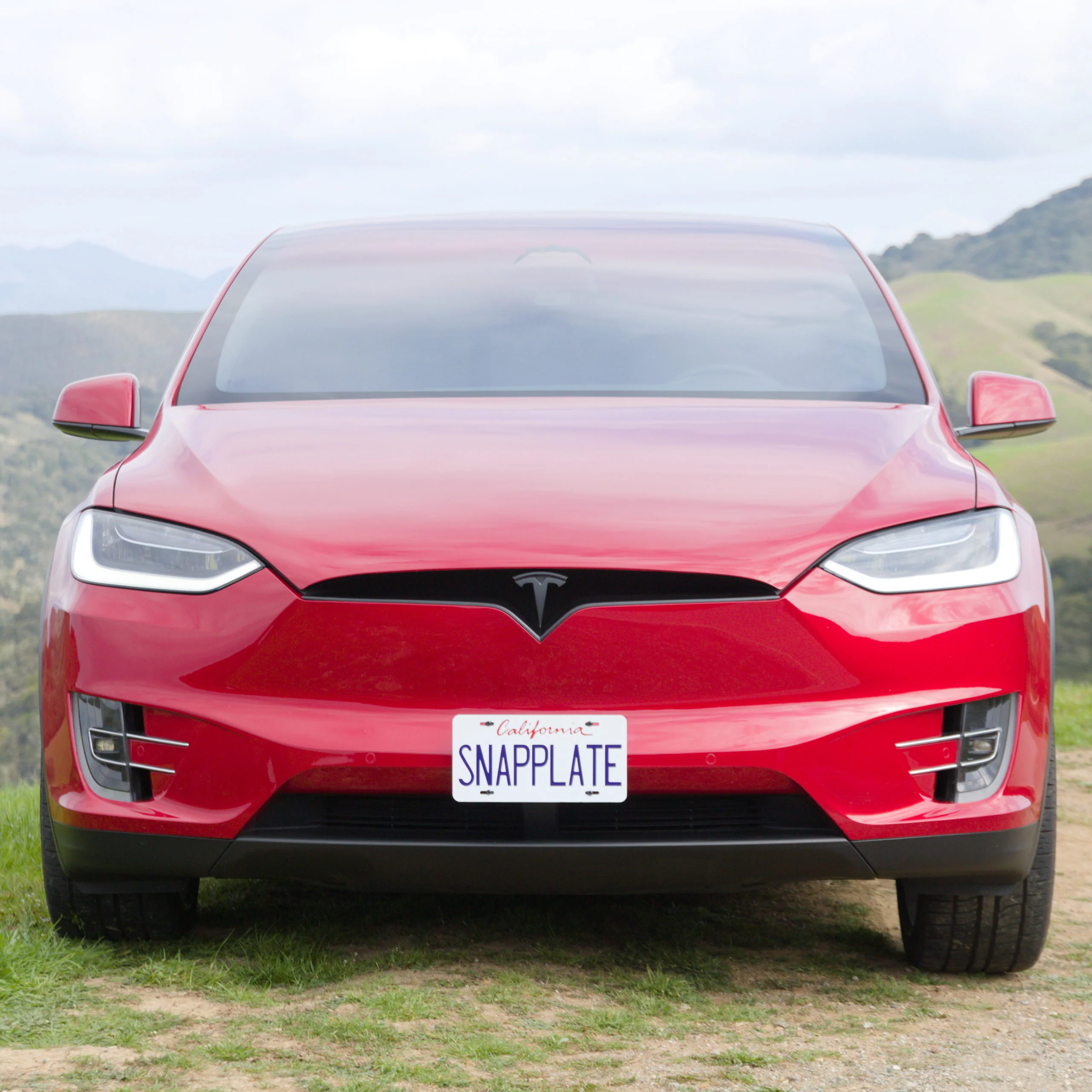 Tesla Model X SNAPPLATE Front License Plate Mount, Removable, 2015-2021