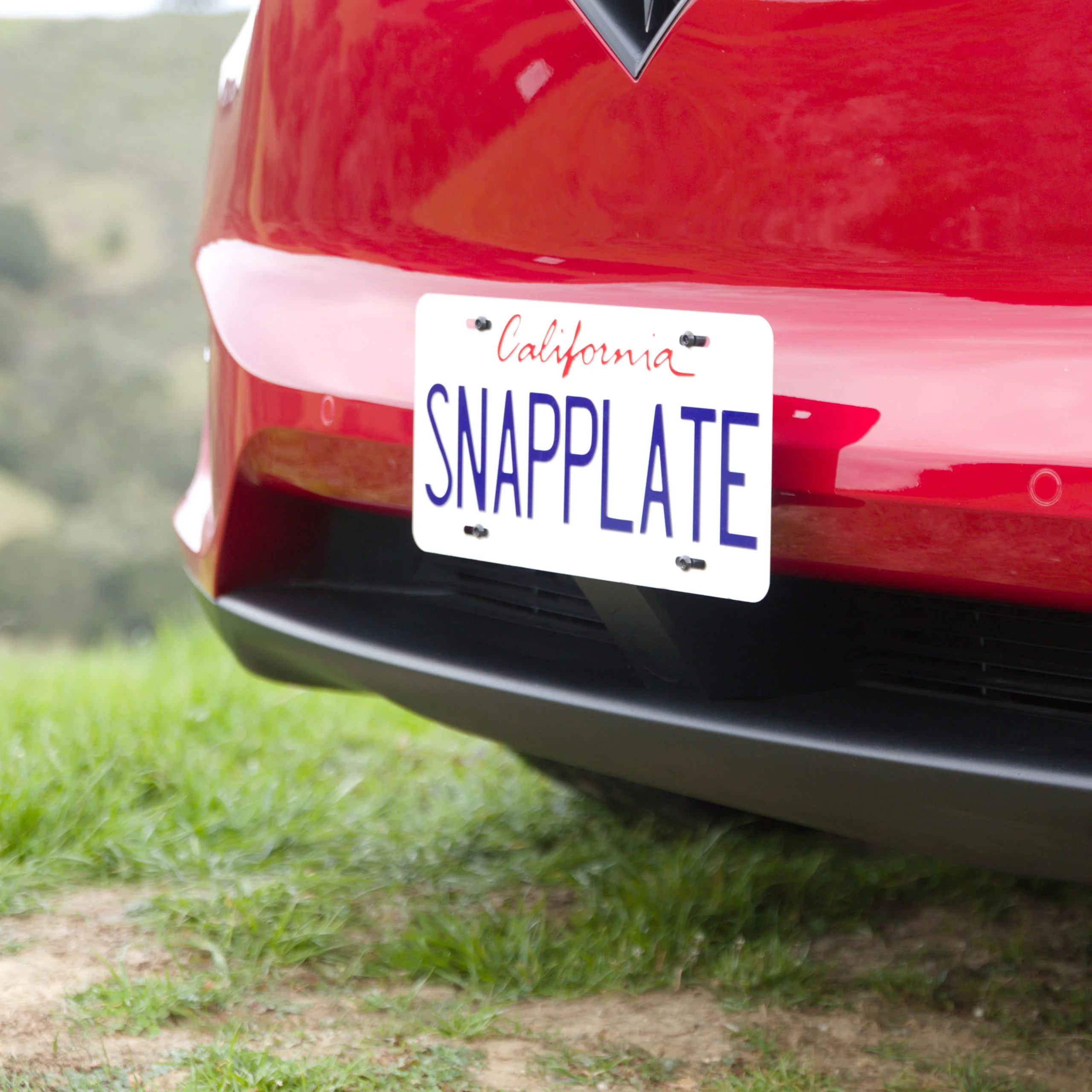 Tesla Model X SNAPPLATE Front License Plate Mount, Removable, 2015-2021 - Image 2