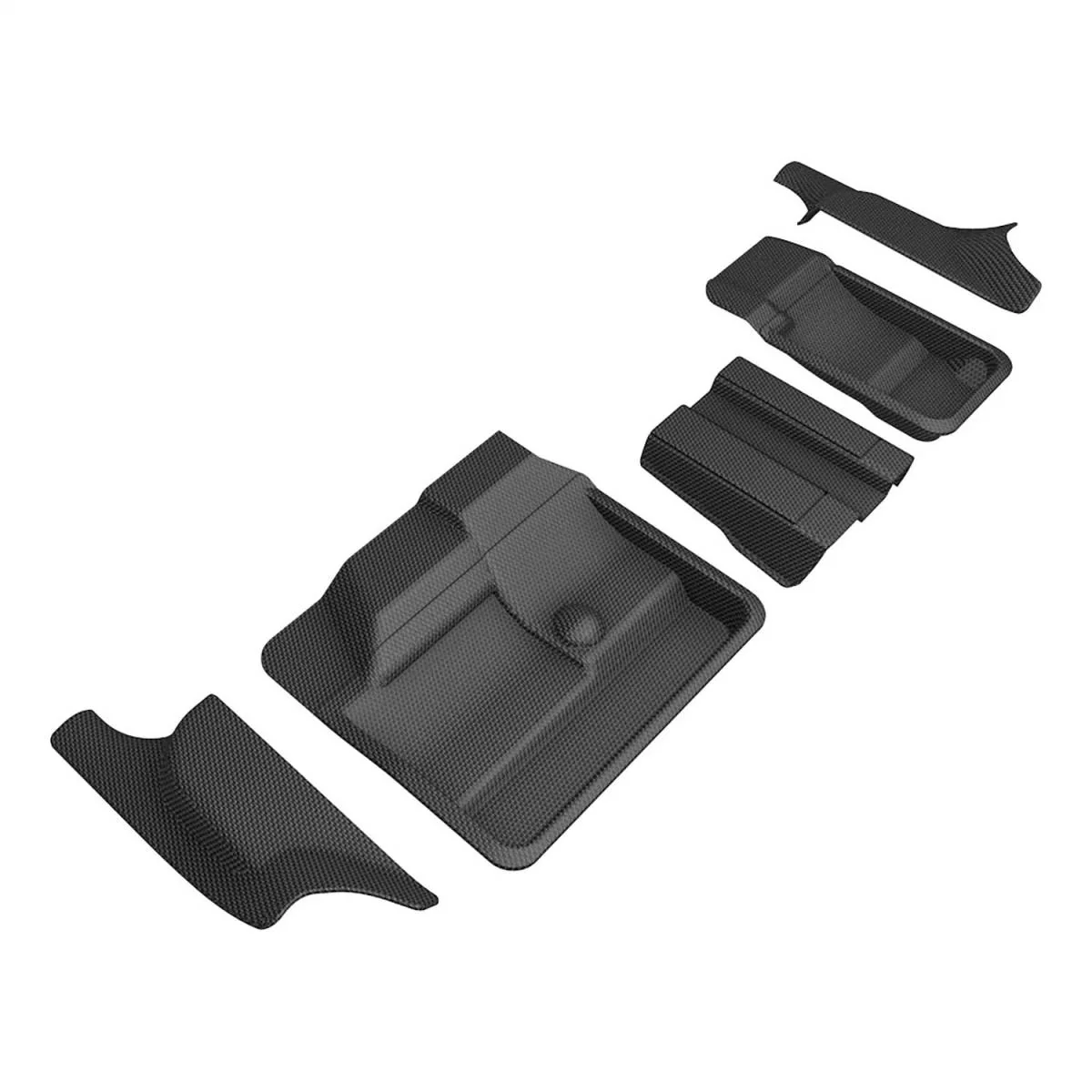 Tesla Model Y 3D MAXpider Kagu 3rd Row Floormats, Black, 2021-2023