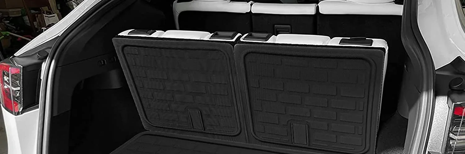 Tesla Model Y 7-Seater 3D Rear 3rd Row Seatback Protectors, Anti-Kick, XPE Brick Style, 2020-2024 - Image 3