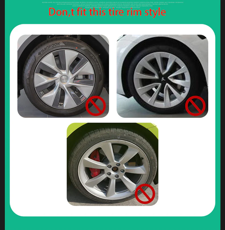 Tesla Model Y ABS Wheel Center Caps Hub Covers, 20 Inch, Red, 4PCS Set, 2020-2024 - Image 5
