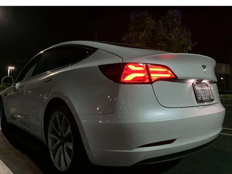 Tesla Model Y Alpharex LED Pro Series LED Taillights, Sequential Turn Signal, Jet Black, 2020-2024 - Image 2