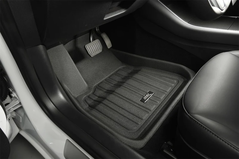 Tesla Model Y Floor Mats, 3D MAXpider Elitect 1st & 2nd Row, Black, 2020-2021 - Image 3