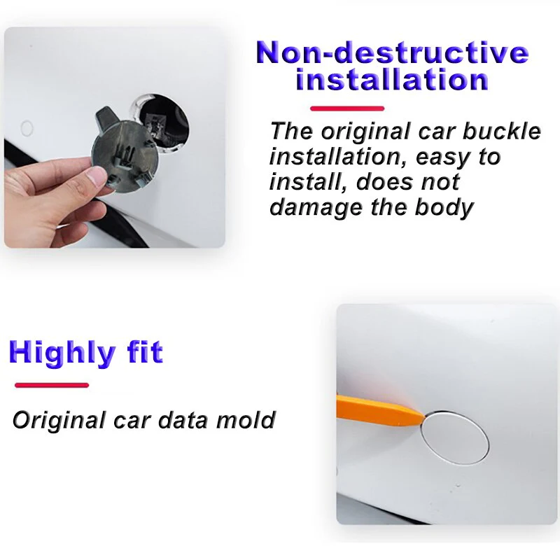 Tesla Model Y Front Bumper Tow Hook Cover Cap, Deep Blue Metallic - Image 3