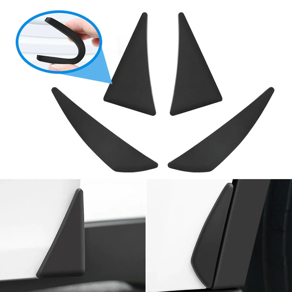 Tesla Model Y Front Door Edge Corner Guards, Silicone, 4-Piece Set, 2020-2024 - Image 2