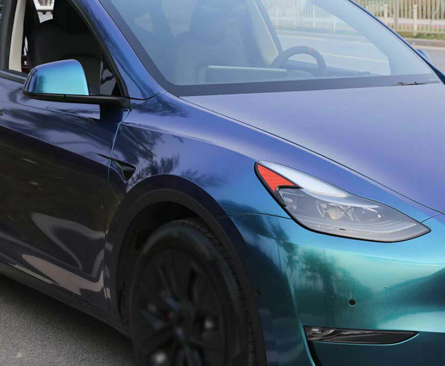 Tesla Model Y Headlight Eyebrow Front Trim Reflectors, 2020-2024 - Image 5