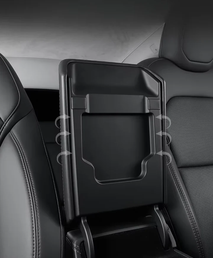 Tesla Model Y Juniper, Model 3 Highland Center Console Arm Rest TPE Cover, Black - Image 4