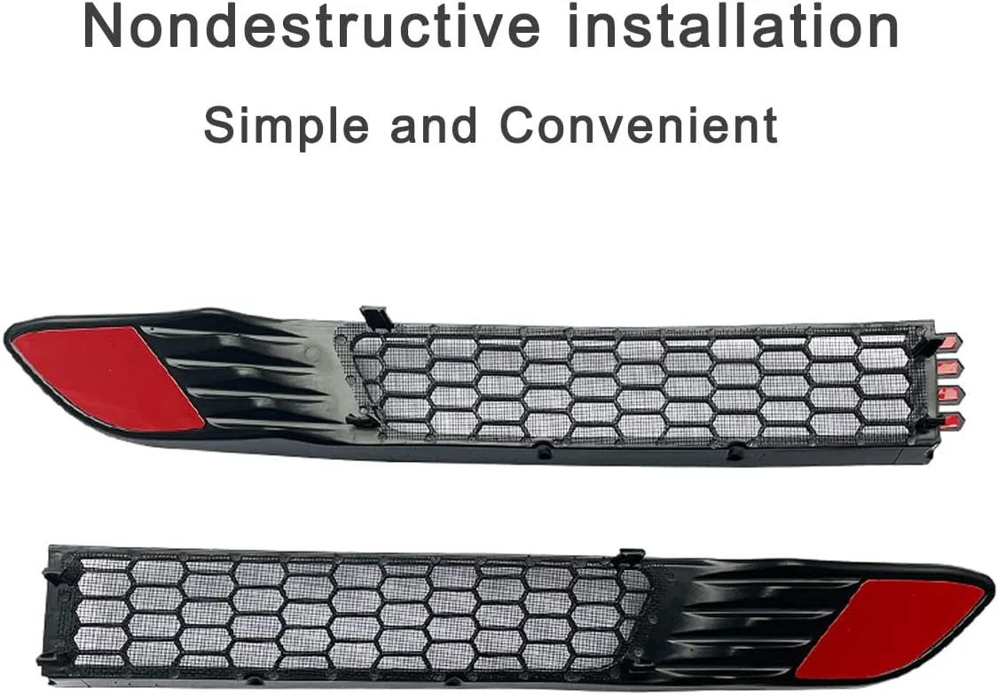 Tesla Model Y Juniper Front Grille Mesh Guard Inserts, Snap-In Installation, 2025-2026 - Image 4