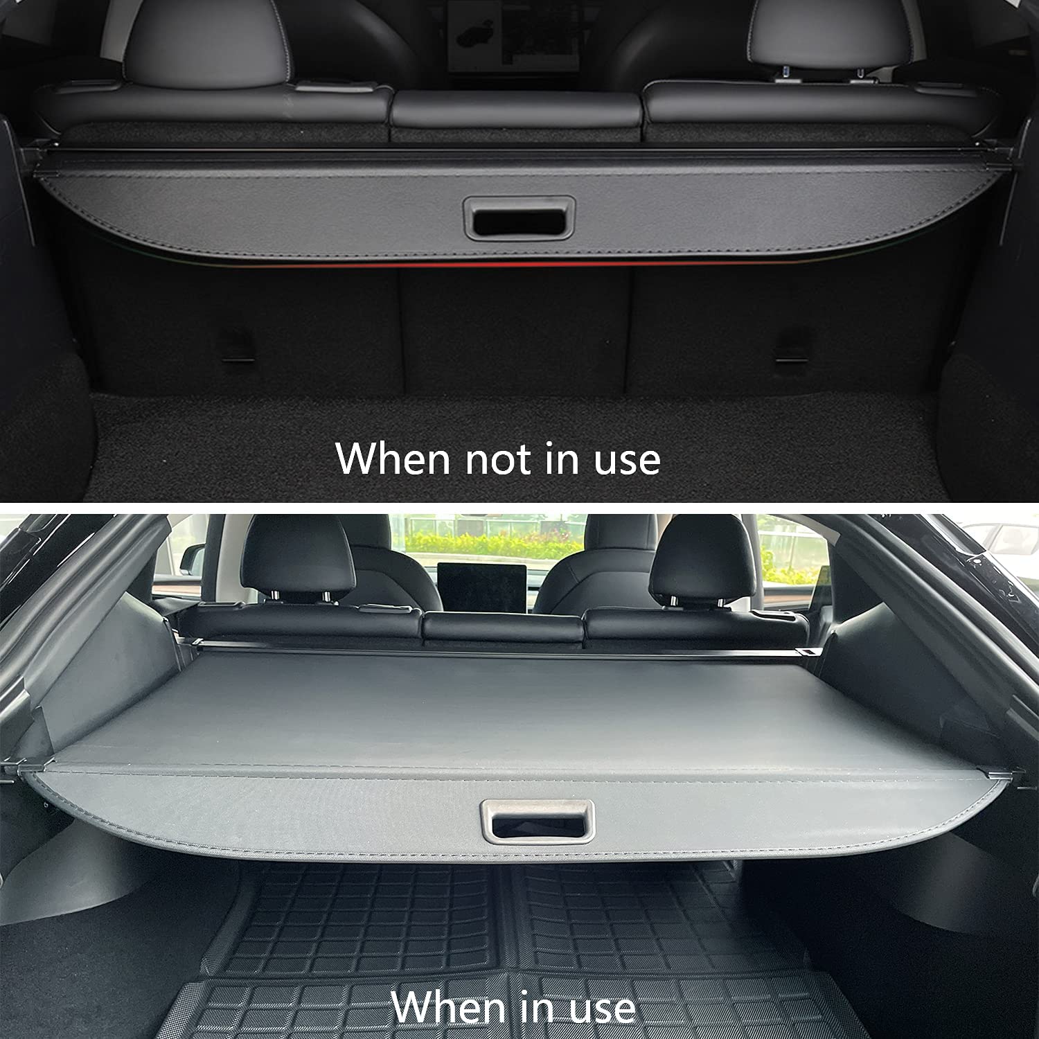 Tesla Model Y Premium Rear Trunk Cargo Cover, Retractable, Privacy Shade, 2020-2022 - Image 4