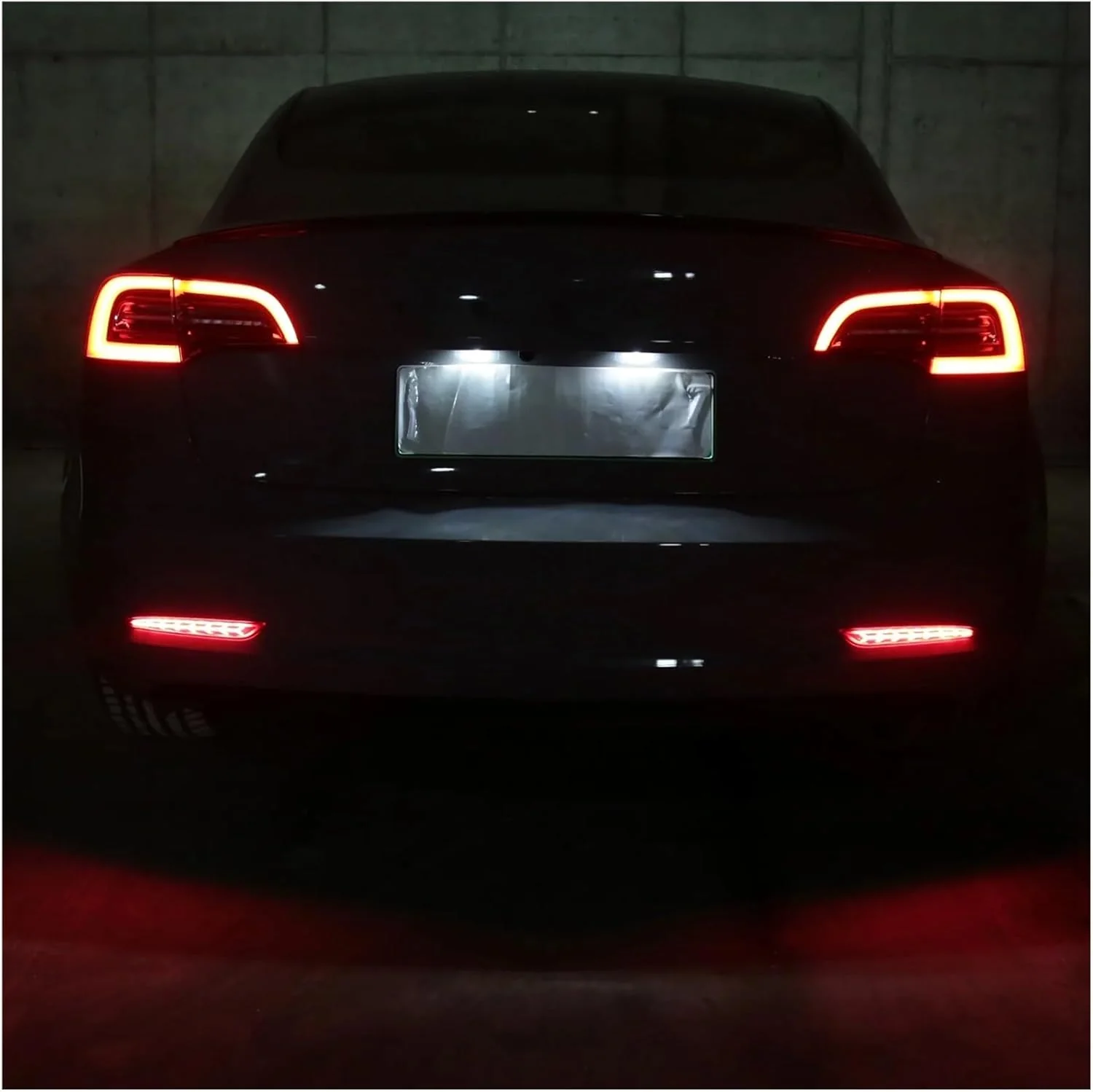 Tesla Model 3 Rear Bumper Fishbone Style Taillight Rear Bumper Reflectors, 2017-2023 - Image 4