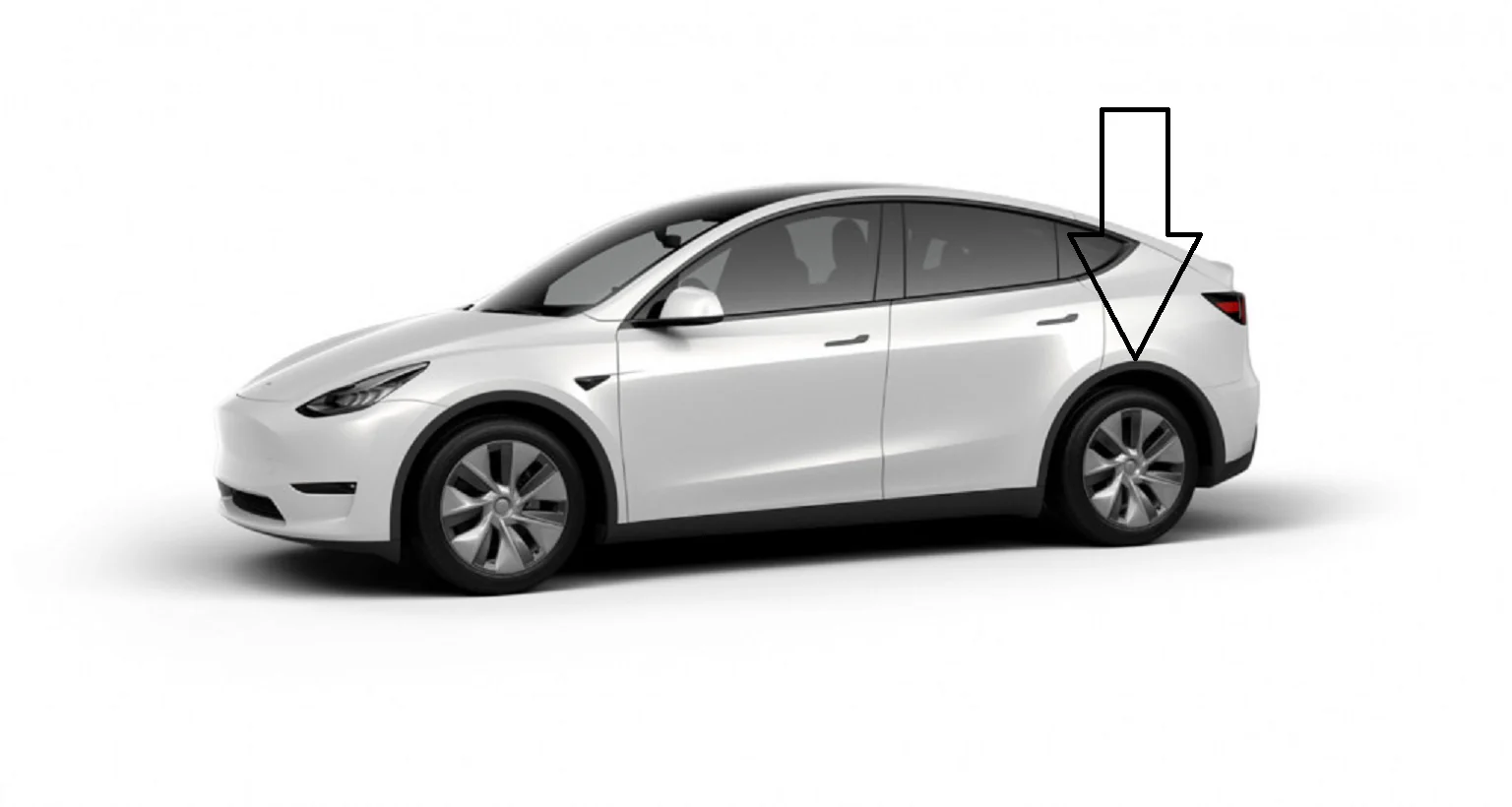 Tesla Model Y Rear Fender Garnish Molding Trim, Left Rear, New, 2020-2024 - Image 4