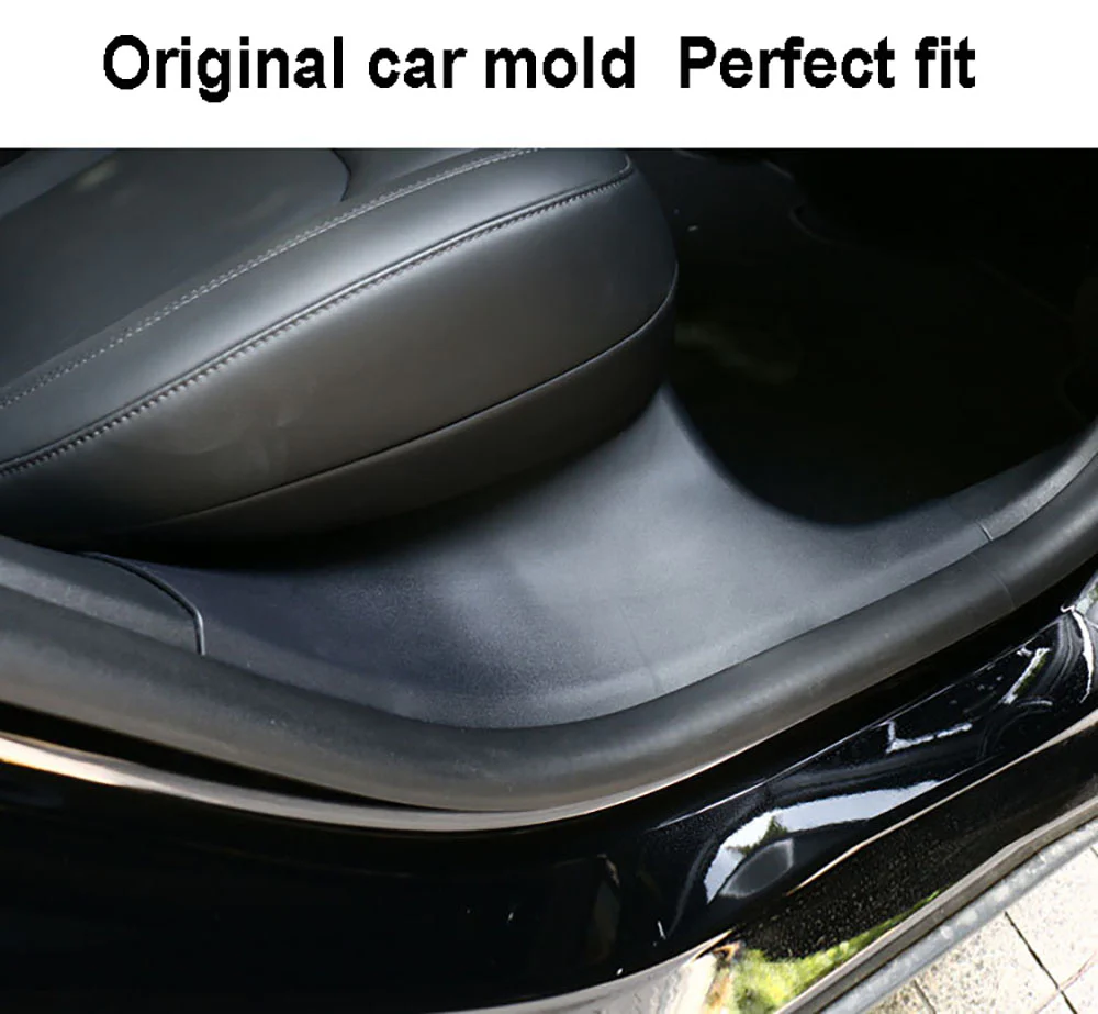 Tesla Model Y 5-Seater Rear Inside Door Sill Guard Protectors, ABS, 2020-2024 - Image 4