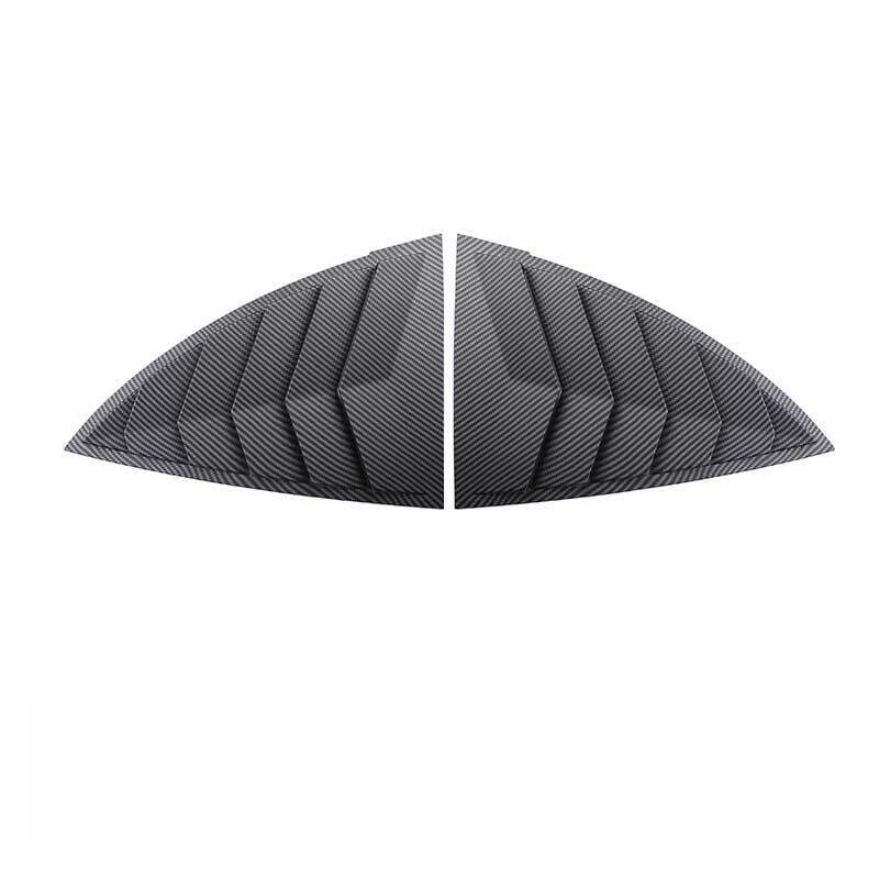 Tesla Model Y Rear Side Quarter Window Louver, Matte Carbon Fiber, 2020-2024 - Image 2