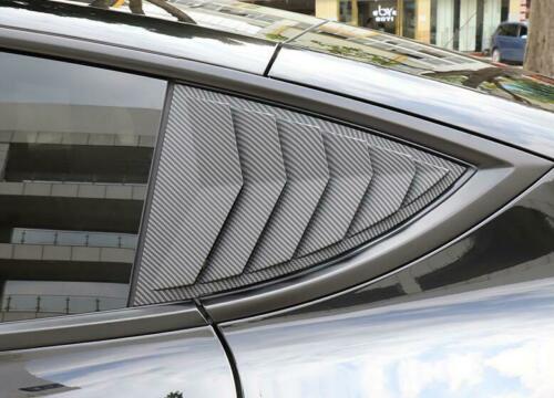 Tesla Model Y Rear Side Quarter Window Louver, Matte Carbon Fiber, 2020-2024 - Image 3
