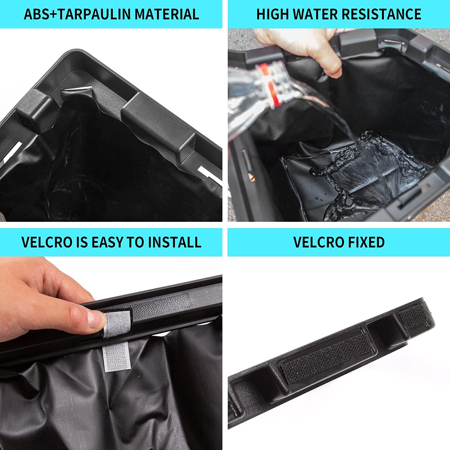 Tesla Model Y Rear Trunk Bin Side Storage Organizer Box Packets with Lid, 2020-2024 - Image 6