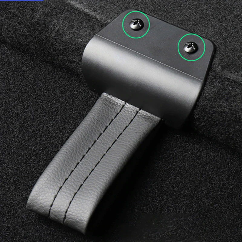 Tesla Model Y Rear Forward Trunk Board Pull Strap Handle, Leather, 2020-2026 - Image 5