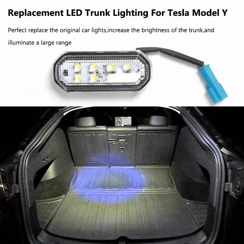 Tesla Model Y Rear Trunk Luggage Light, Super-Bright 8 LED Replacement, 2020-2024
