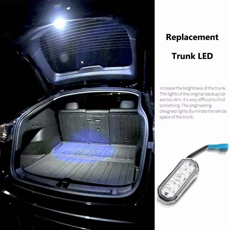 Tesla Model Y Rear Trunk Luggage Light, Super-Bright 8 LED Replacement, 2020-2024 - Image 2