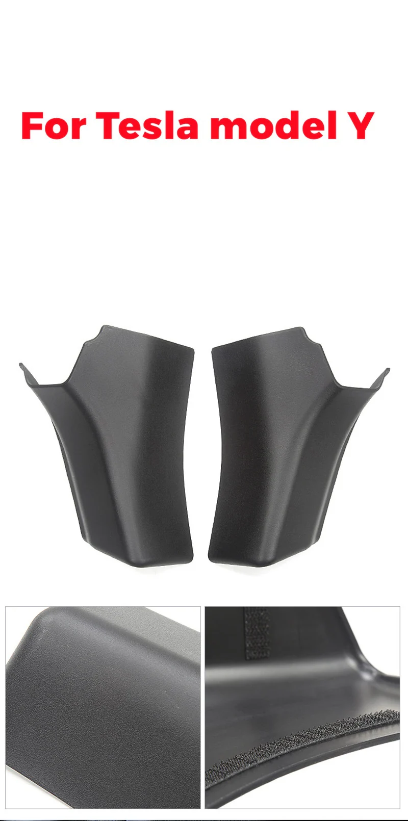 Tesla Model Y Rear Trunk Side Trim Protector Covers, 2020-2024