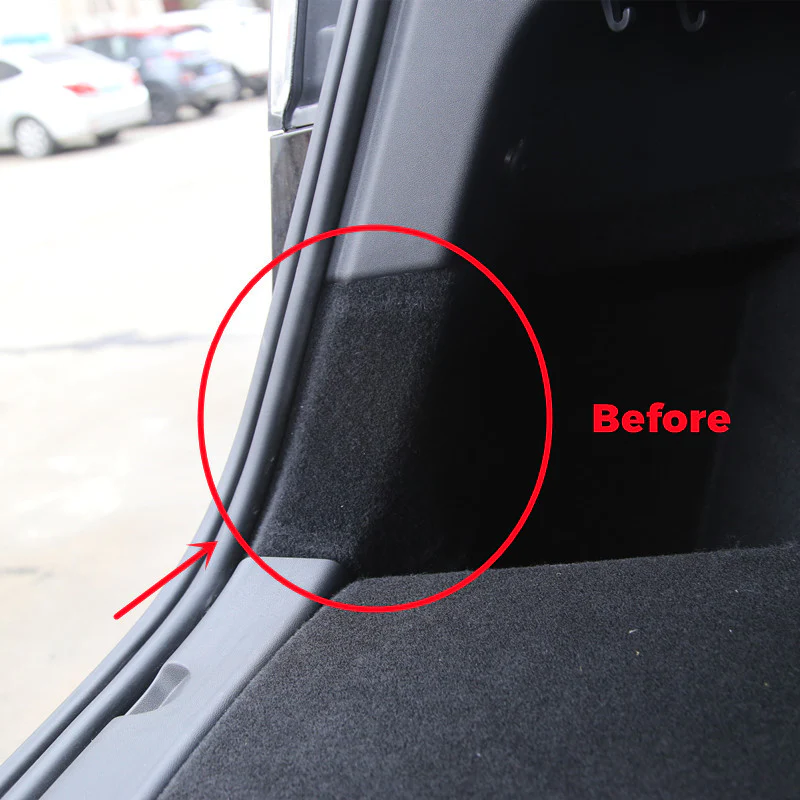 Tesla Model Y Rear Trunk Side Trim Protector Covers, 2020-2024 - Image 3