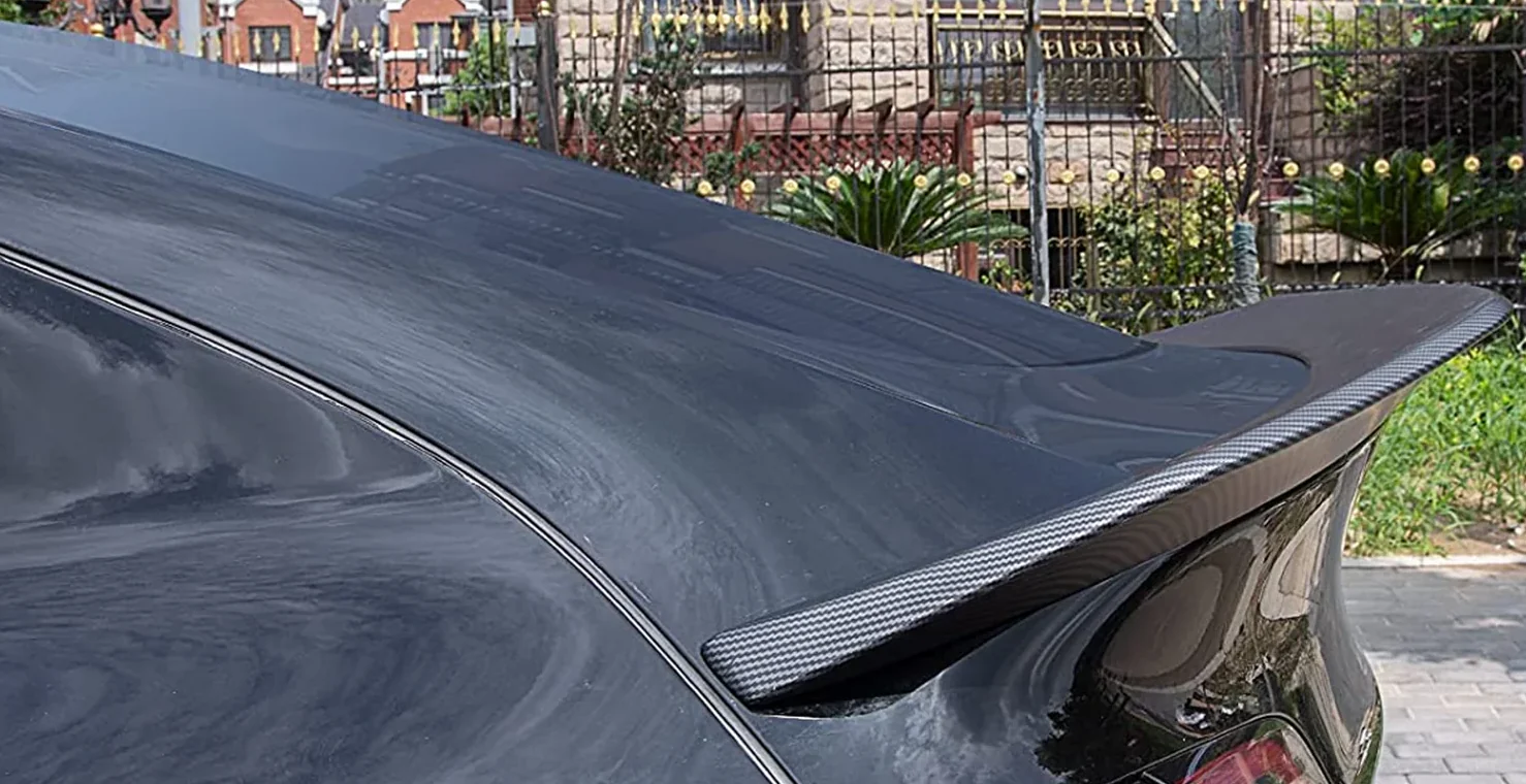 Tesla Model Y Rear Trunk Sport Spoiler, ABS Matte Carbon Fiber, 2020-2024 - Image 3