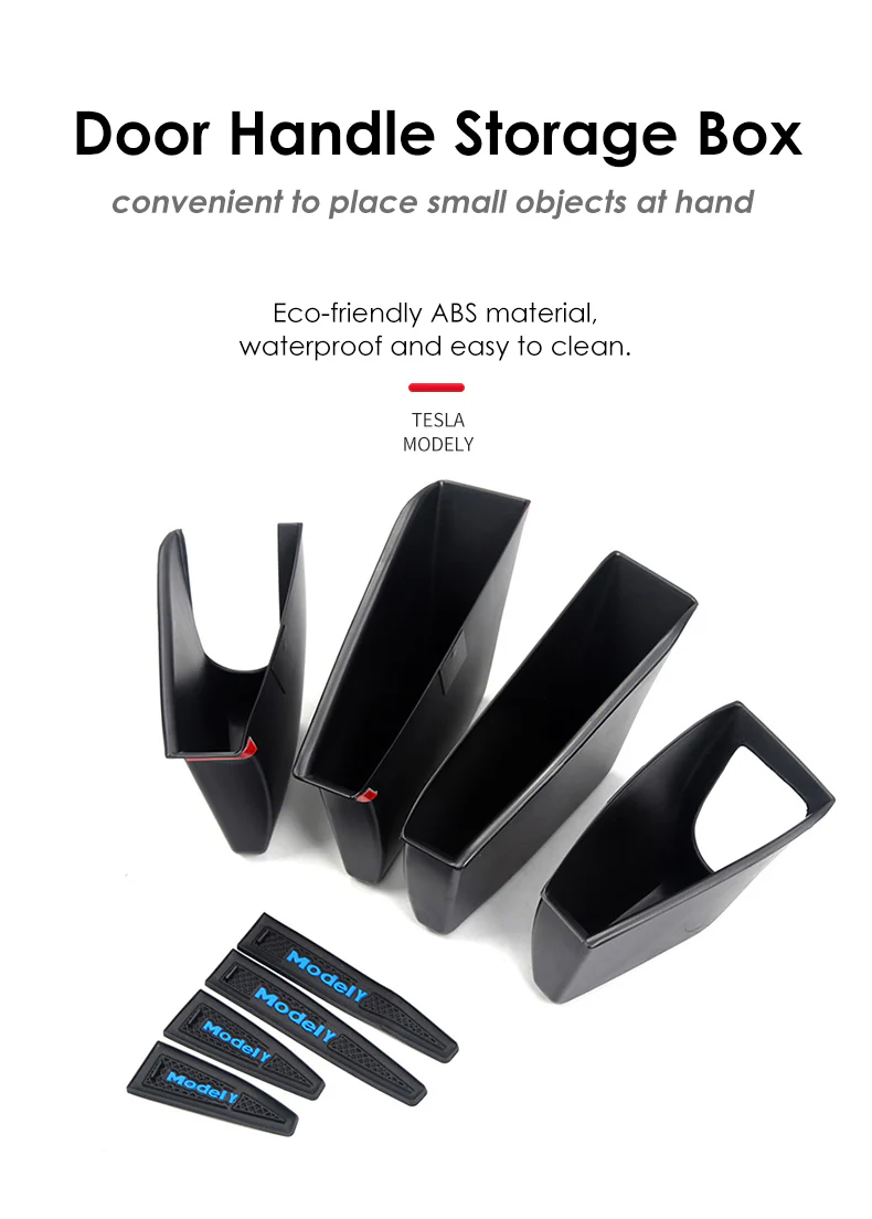 Tesla Model Y Side Door Interior Storage Organizers, 2020-2024 - Image 3