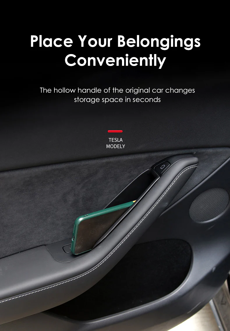 Tesla Model Y Side Door Interior Storage Organizers, 2020-2024 - Image 5