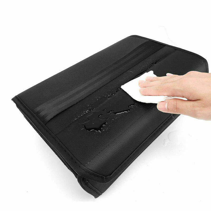 Tesla Model Y Under Seat Storage Box Organizer, Black PU Leather, 2020-2024 - Image 3