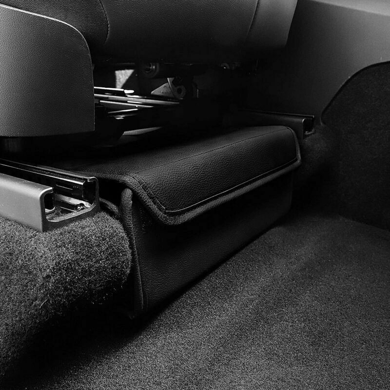 Tesla Model Y Under Seat Storage Box Organizer, Black PU Leather, 2020-2024 - Image 6