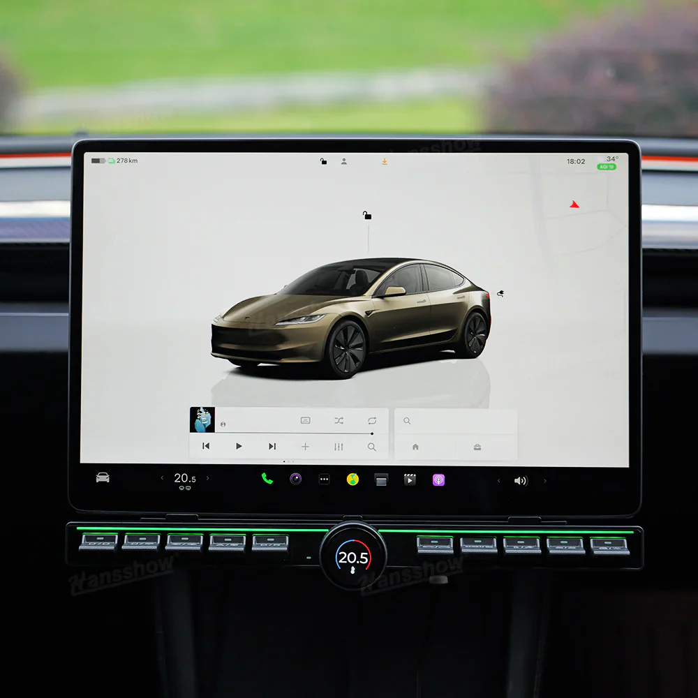Tesla Model 3, Y Center Console Physical Control Button Multiple Functions, 2020-2025