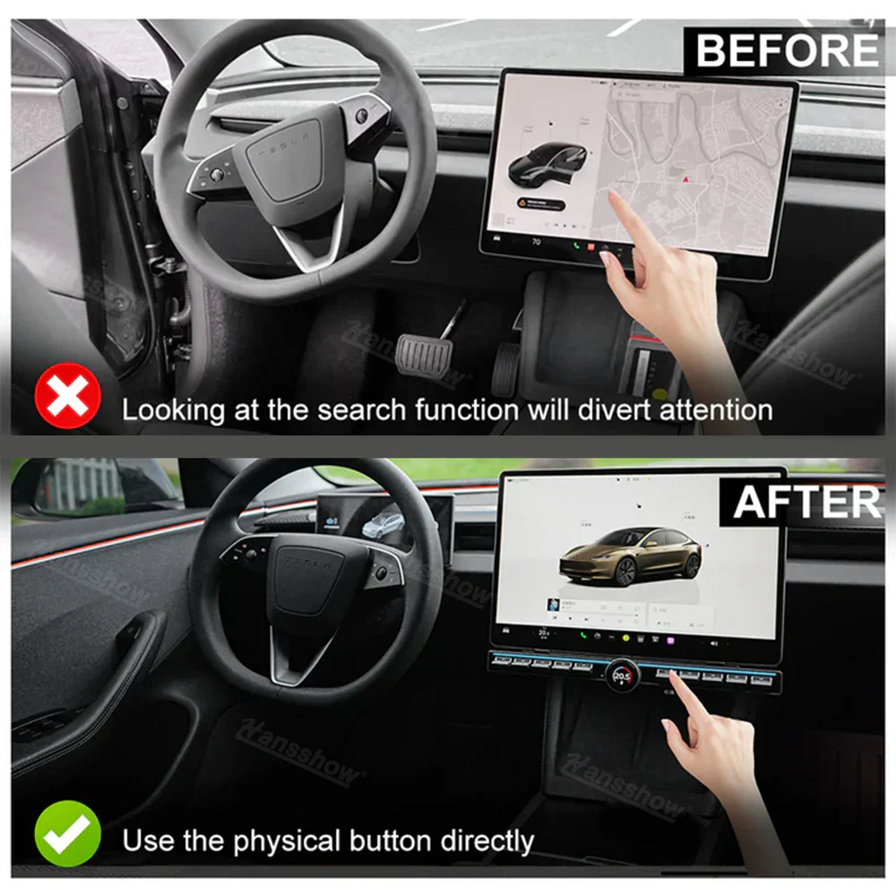 Tesla Model 3, Y Center Console Physical Control Button Multiple Functions, 2020-2025 - Image 4